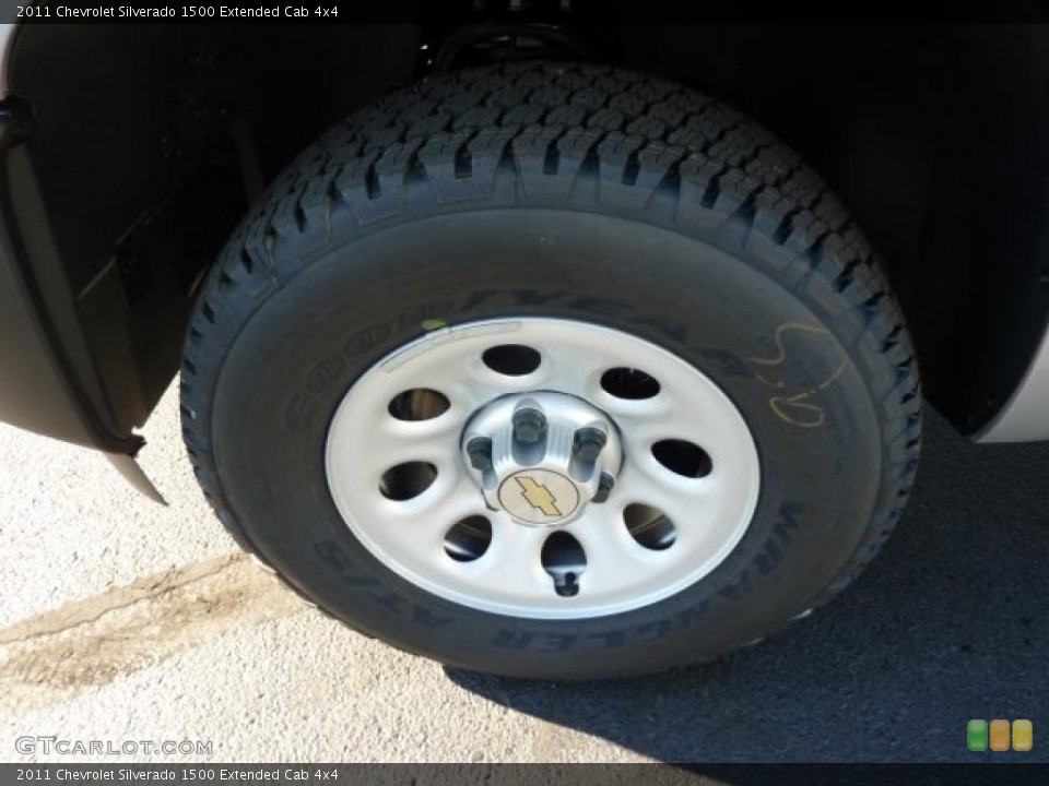 2011 Chevrolet Silverado 1500 Extended Cab 4x4 Wheel and Tire Photo #38250847