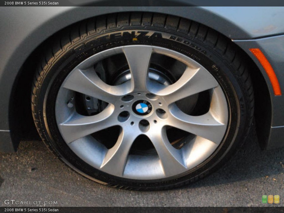 2008 BMW 5 Series 535i Sedan Wheel and Tire Photo #38264283