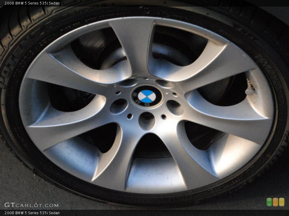 2008 BMW 5 Series 535i Sedan Wheel and Tire Photo #38264359