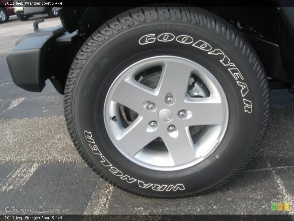 2011 Jeep Wrangler Sport S 4x4 Wheel and Tire Photo #38268667