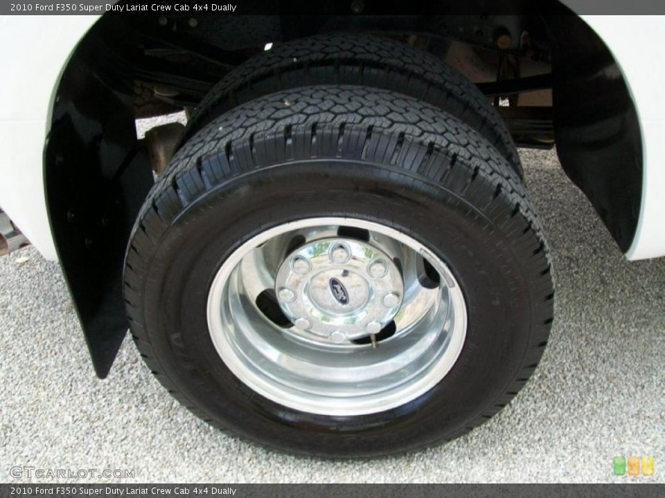 2010 Ford F350 Super Duty Lariat Crew Cab 4x4 Dually Wheel and Tire Photo #38269949