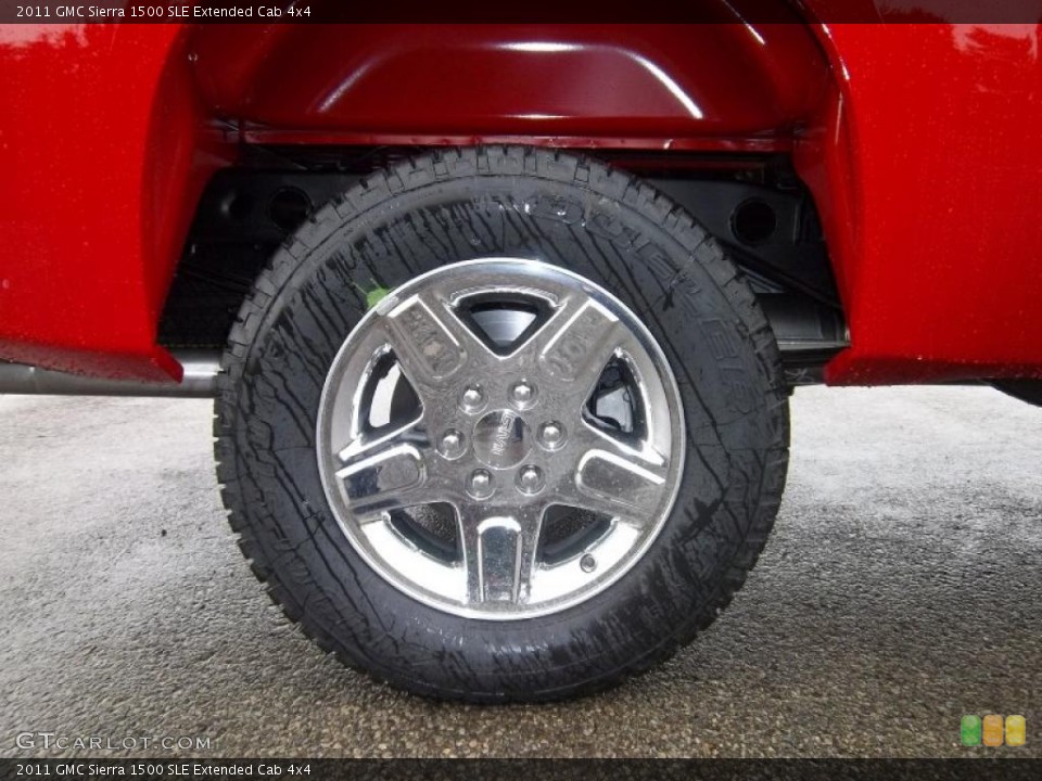 2011 GMC Sierra 1500 SLE Extended Cab 4x4 Wheel and Tire Photo #38294398