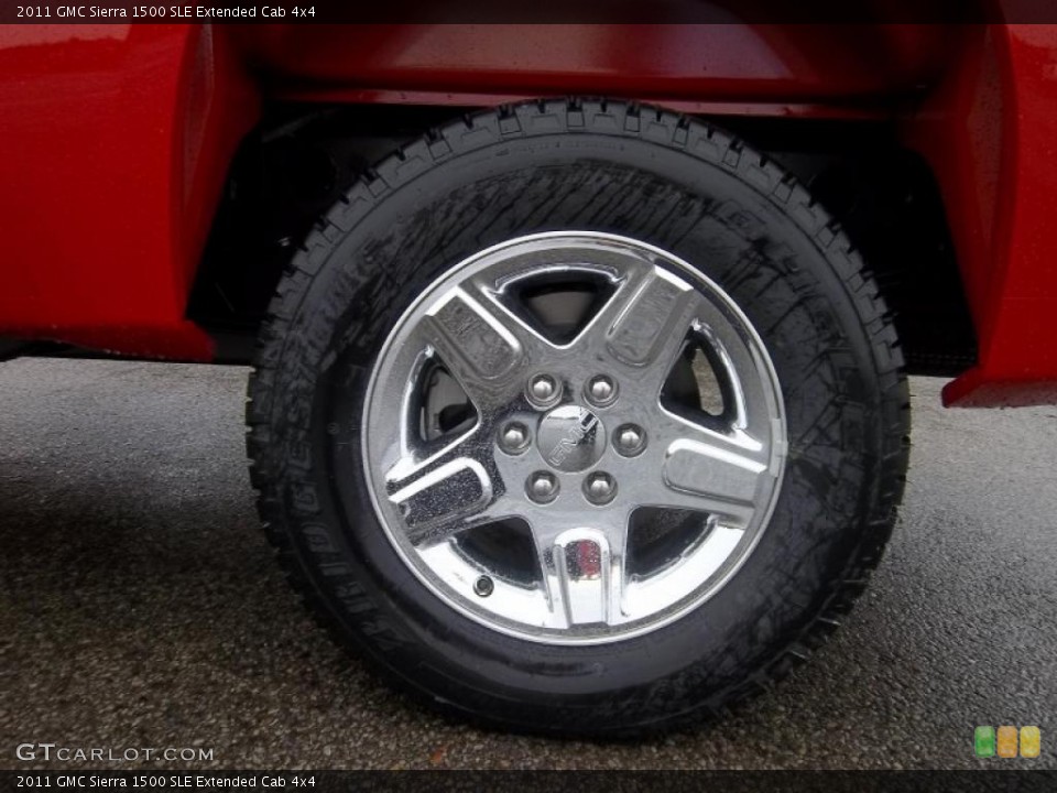 2011 GMC Sierra 1500 SLE Extended Cab 4x4 Wheel and Tire Photo #38294418