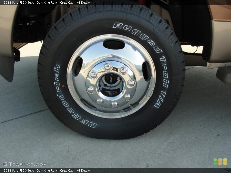 2011 Ford F350 Super Duty King Ranch Crew Cab 4x4 Dually Wheel and Tire Photo #38295931