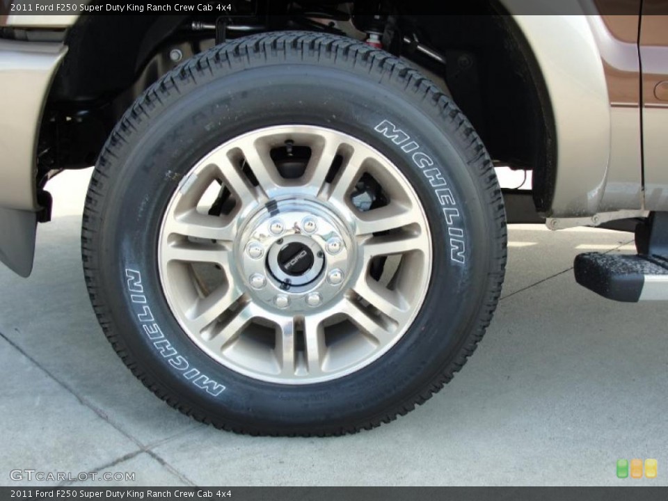 2011 Ford F250 Super Duty King Ranch Crew Cab 4x4 Wheel and Tire Photo #38296375