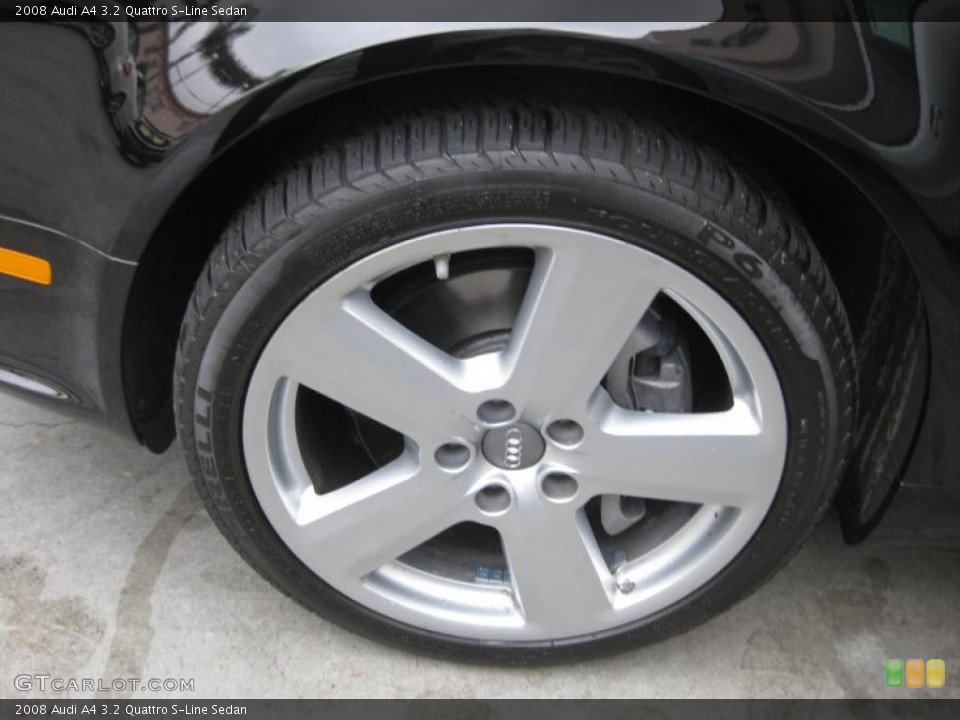 2008 Audi A4 3.2 Quattro S-Line Sedan Wheel and Tire Photo #38303231