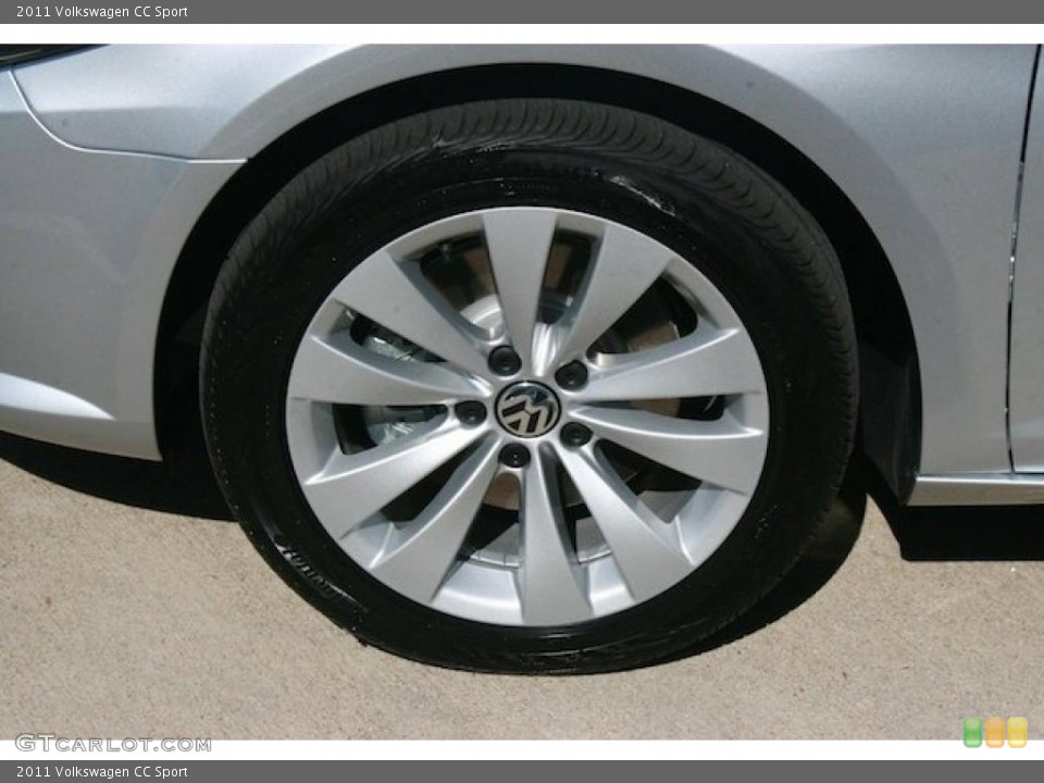 2011 Volkswagen CC Sport Wheel and Tire Photo #38304331