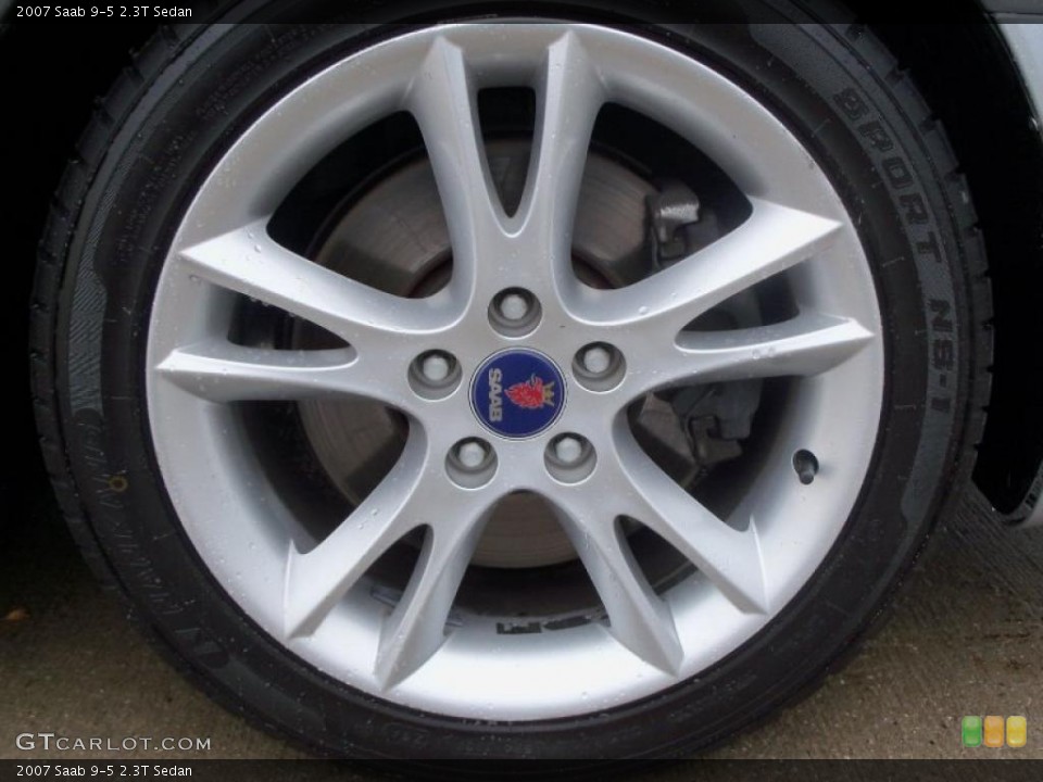 2007 Saab 9-5 2.3T Sedan Wheel and Tire Photo #38307307