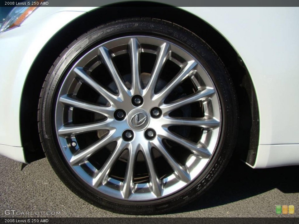 2008 Lexus IS 250 AWD Wheel and Tire Photo #3830822