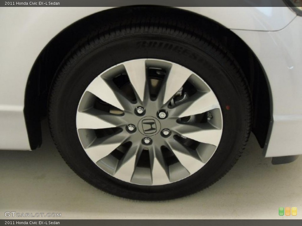 2011 Honda Civic EX-L Sedan Wheel and Tire Photo #38309395