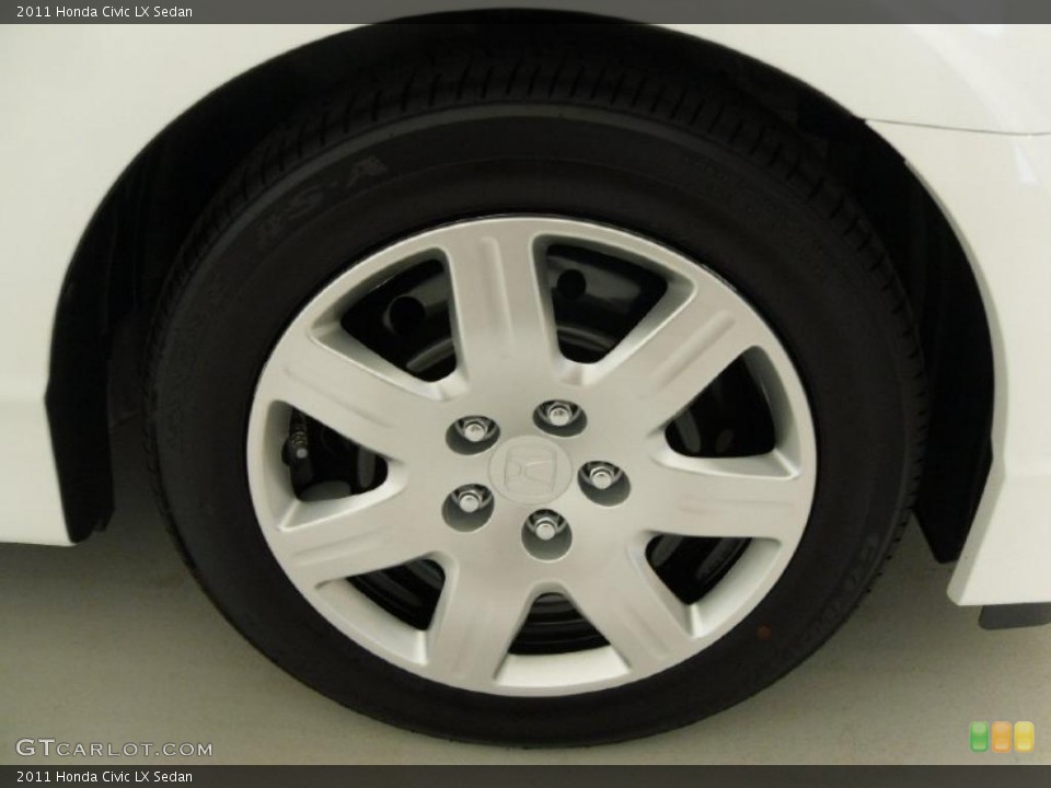 2011 Honda Civic LX Sedan Wheel and Tire Photo #38310391