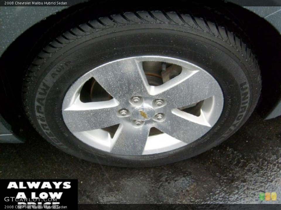 2008 Chevrolet Malibu Hybrid Sedan Wheel and Tire Photo #38310695