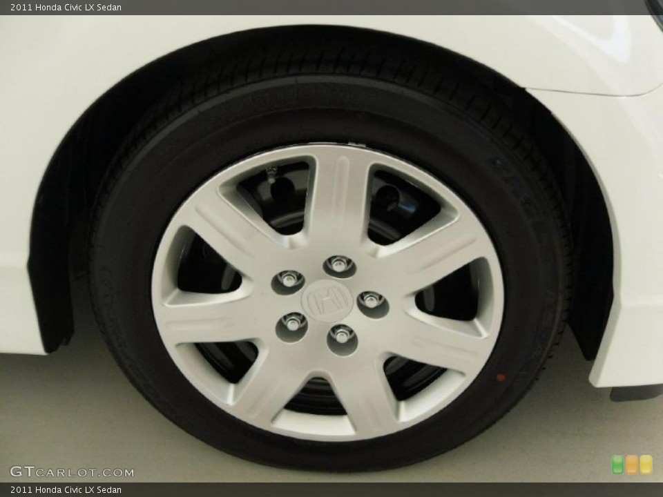 2011 Honda Civic LX Sedan Wheel and Tire Photo #38313807
