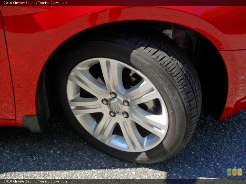 2010 Chrysler Sebring Touring Convertible Wheel and Tire Photo #38315187