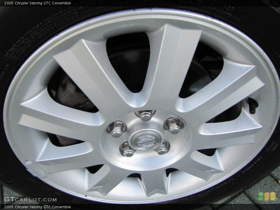 2005 Chrysler Sebring GTC Convertible Wheel and Tire Photo #38321079