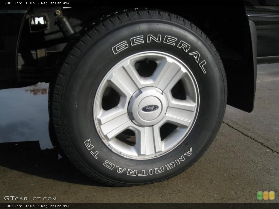 2005 Ford F150 STX Regular Cab 4x4 Wheel and Tire Photo #38321623