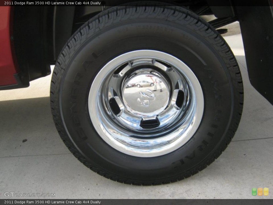 2011 Dodge Ram 3500 HD Laramie Crew Cab 4x4 Dually Wheel and Tire Photo #38331411