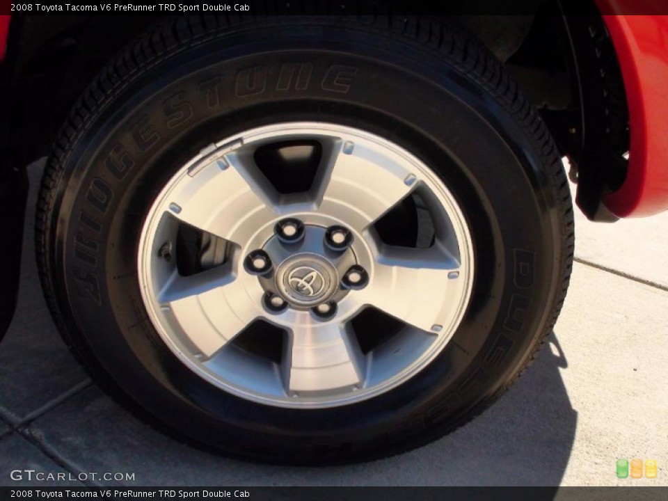 2008 Toyota Tacoma V6 PreRunner TRD Sport Double Cab Wheel and Tire Photo #38331419