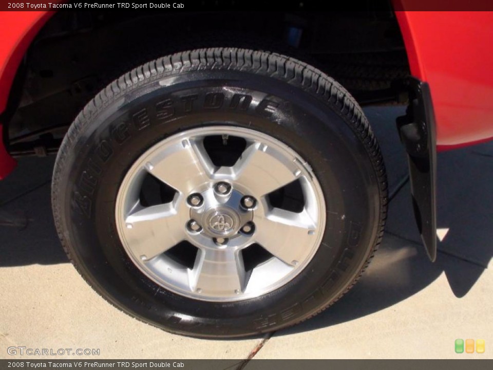 2008 Toyota Tacoma V6 PreRunner TRD Sport Double Cab Wheel and Tire Photo #38331455