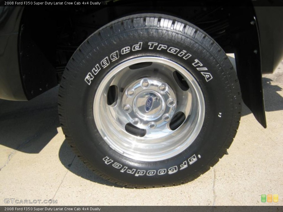 2008 Ford F350 Super Duty Lariat Crew Cab 4x4 Dually Wheel and Tire Photo #38334695