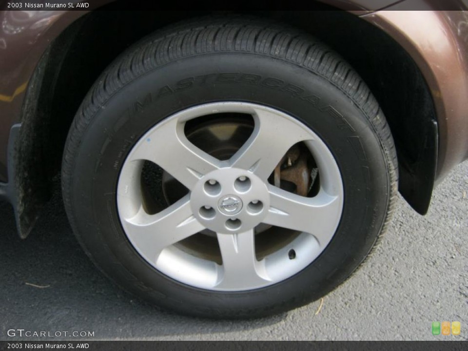 2003 Nissan Murano SL AWD Wheel and Tire Photo #38335563