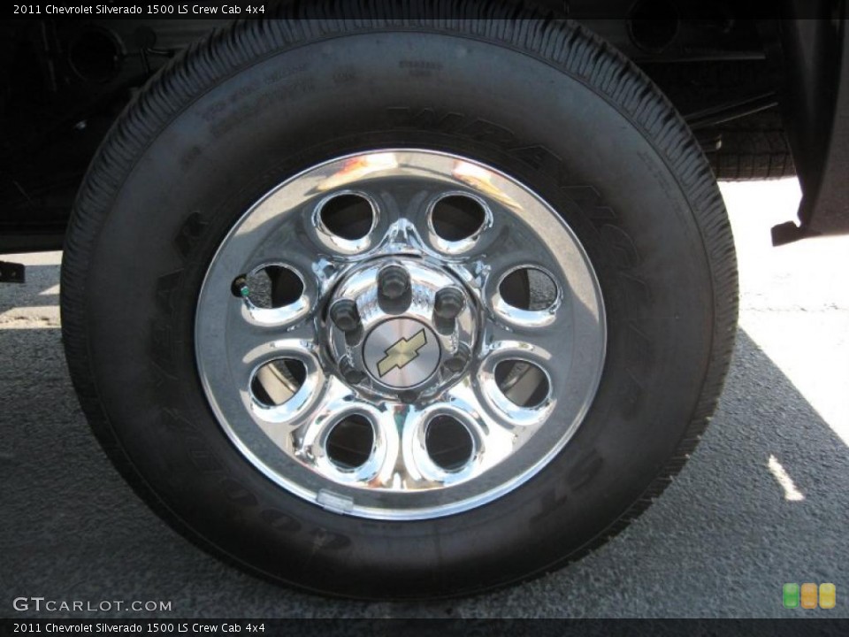 2011 Chevrolet Silverado 1500 LS Crew Cab 4x4 Wheel and Tire Photo #38338624