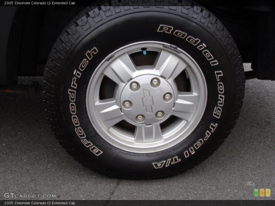 2005 Chevrolet Colorado LS Extended Cab Wheel and Tire Photo #38339788