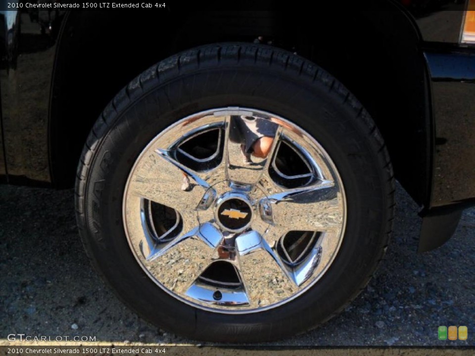 2010 Chevrolet Silverado 1500 LTZ Extended Cab 4x4 Wheel and Tire Photo #38357950