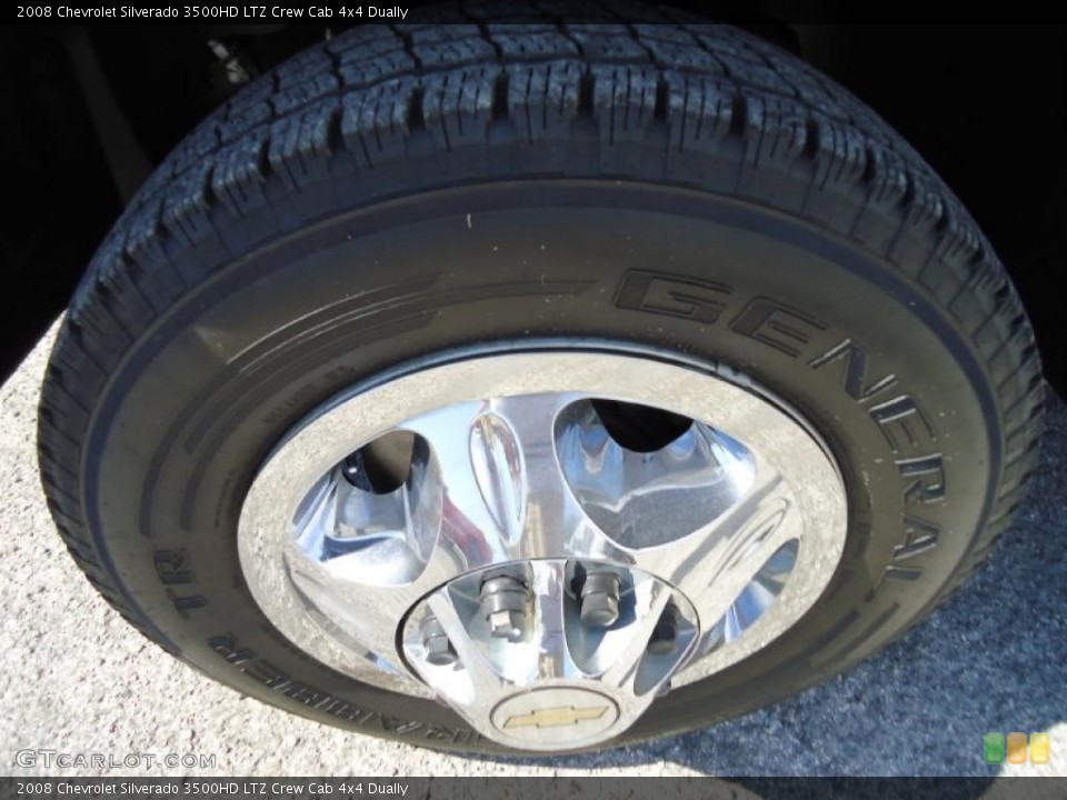 2008 Chevrolet Silverado 3500HD LTZ Crew Cab 4x4 Dually Wheel and Tire Photo #38360514