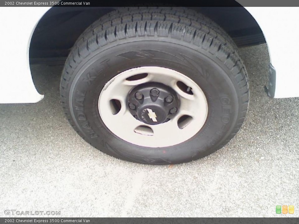 2002 Chevrolet Express 3500 Commercial Van Wheel and Tire Photo #38363730