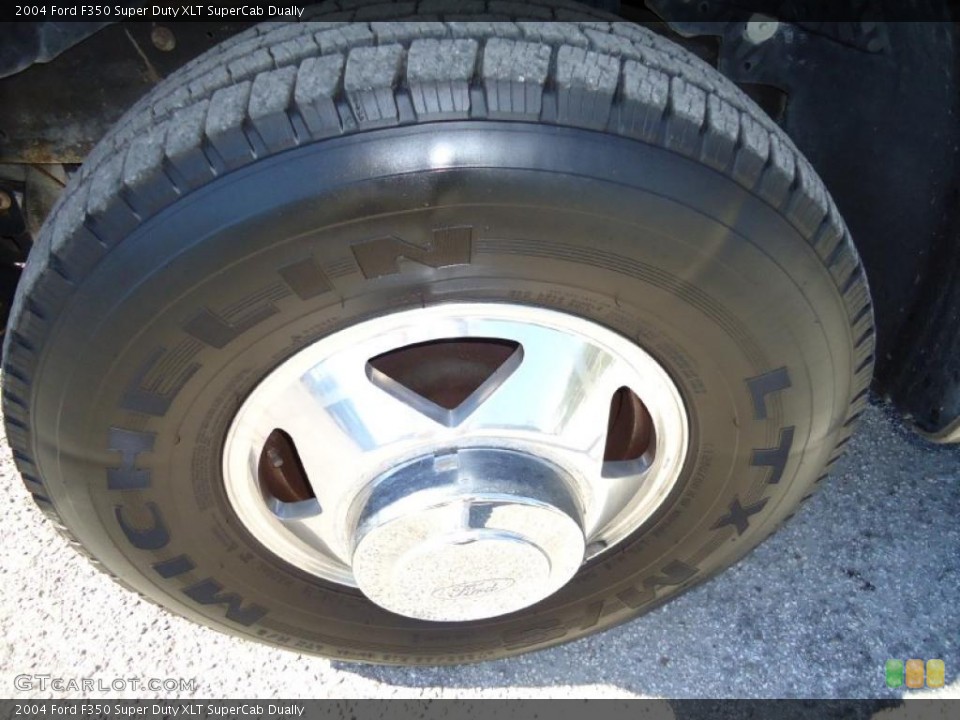 2004 Ford F350 Super Duty XLT SuperCab Dually Wheel and Tire Photo #38365886