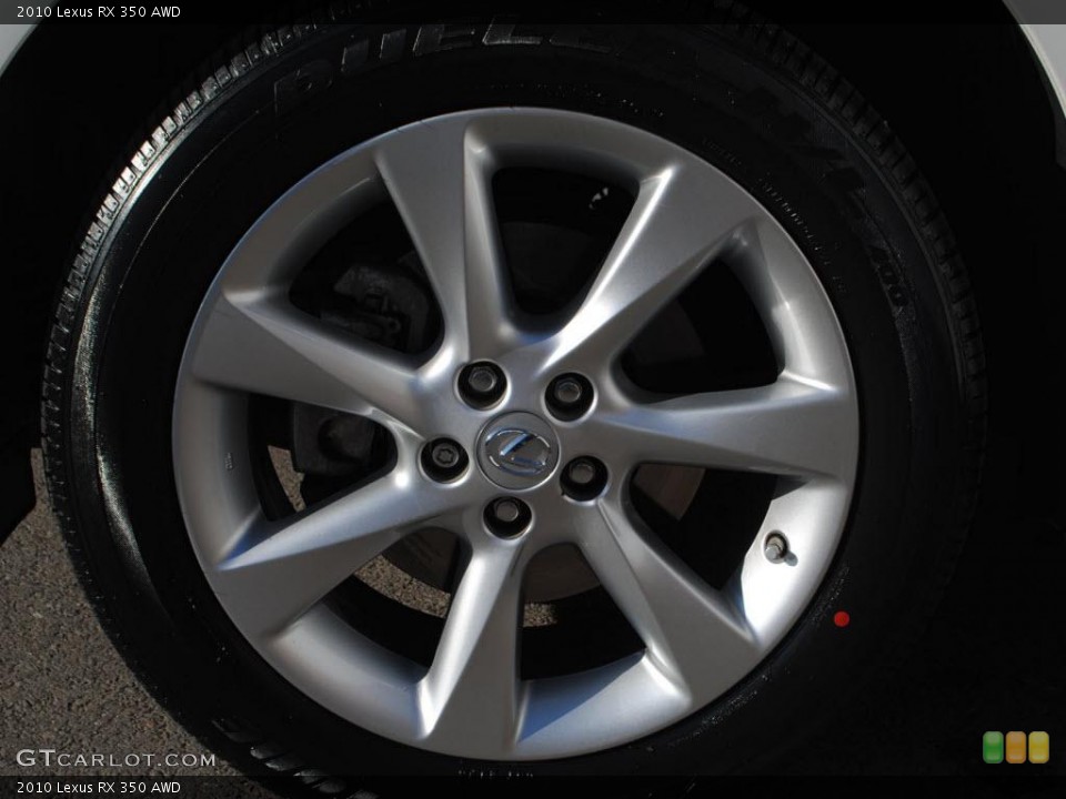 2010 Lexus RX 350 AWD Wheel and Tire Photo #38367470