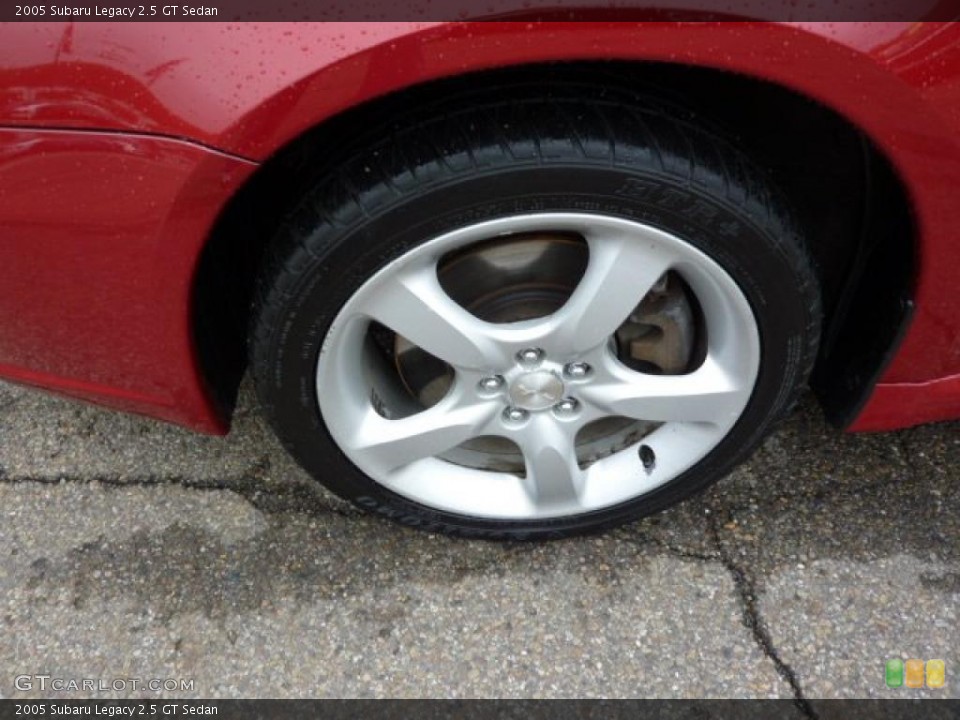 2005 Subaru Legacy 2.5 GT Sedan Wheel and Tire Photo #38367678