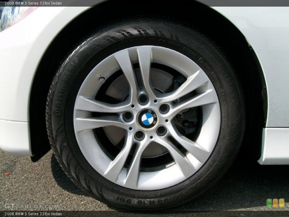 2008 BMW 3 Series 328xi Sedan Wheel and Tire Photo #38383670