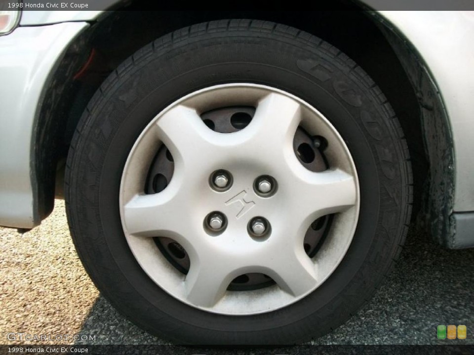 1998 Honda Civic EX Coupe Wheel and Tire Photo #38388399