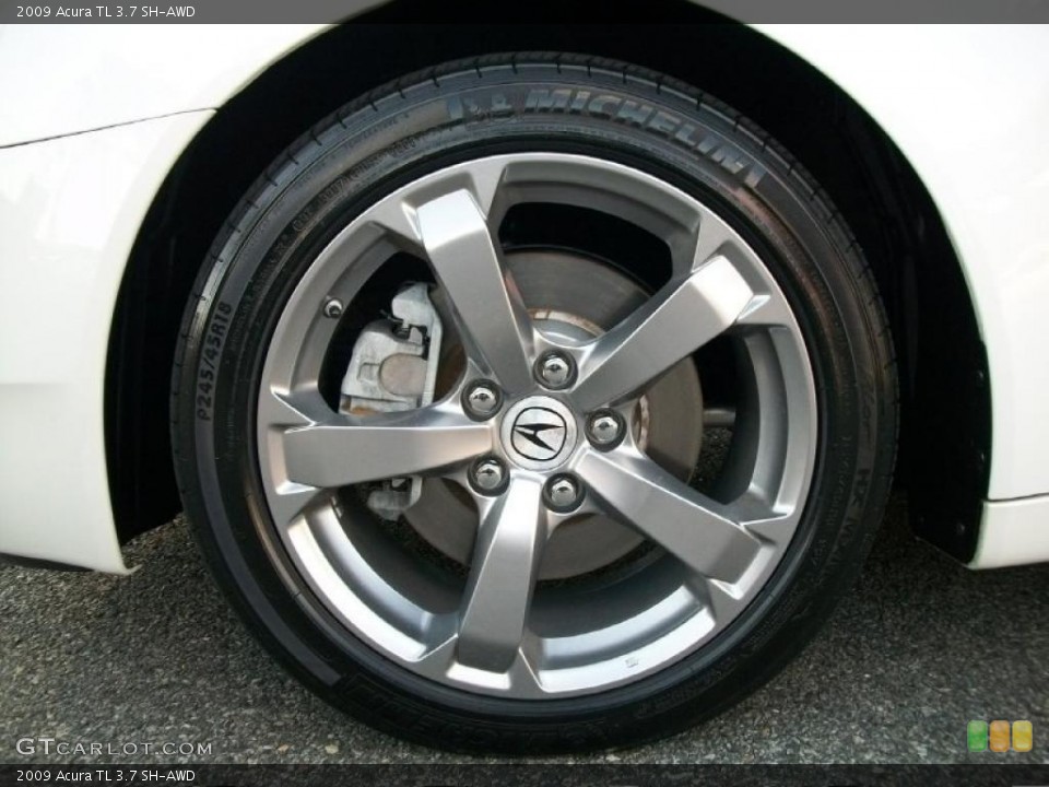 2009 Acura TL 3.7 SH-AWD Wheel and Tire Photo #38388831