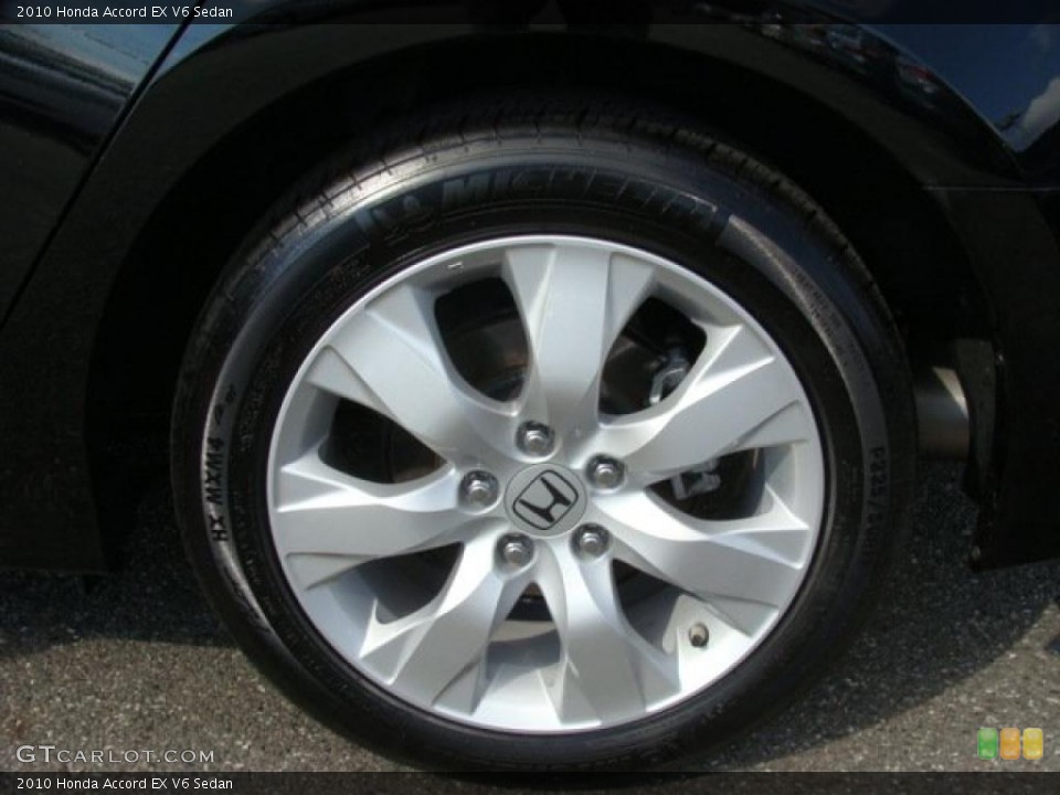 2010 Honda Accord EX V6 Sedan Wheel and Tire Photo #38397075