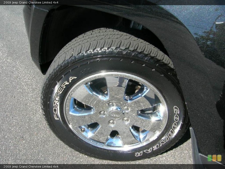 2009 Jeep Grand Cherokee Limited 4x4 Wheel and Tire Photo #38399736