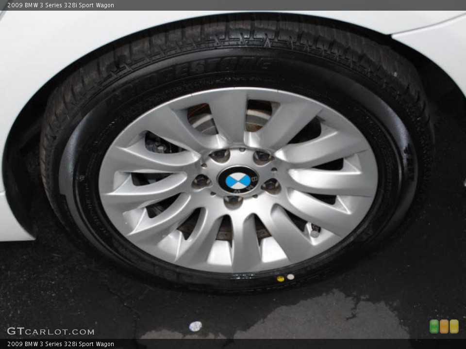 2009 BMW 3 Series 328i Sport Wagon Wheel and Tire Photo #38400272