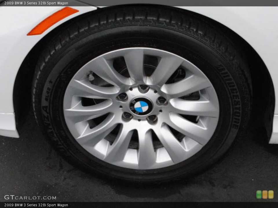 2009 BMW 3 Series 328i Sport Wagon Wheel and Tire Photo #38400460