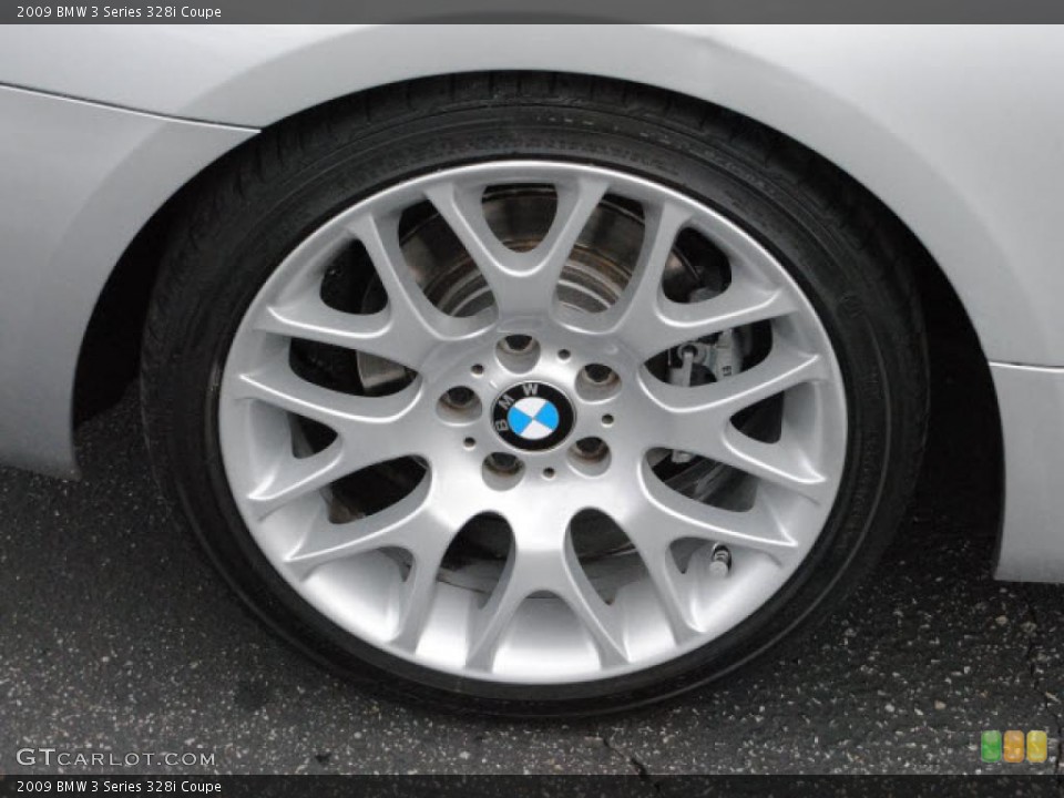 2009 BMW 3 Series 328i Coupe Wheel and Tire Photo #38401312