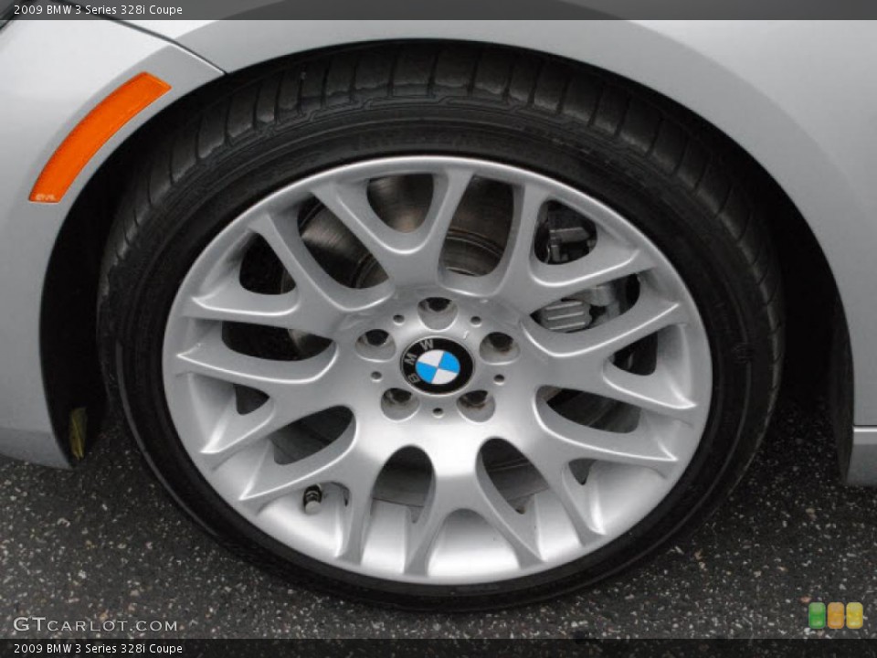 2009 BMW 3 Series 328i Coupe Wheel and Tire Photo #38401416