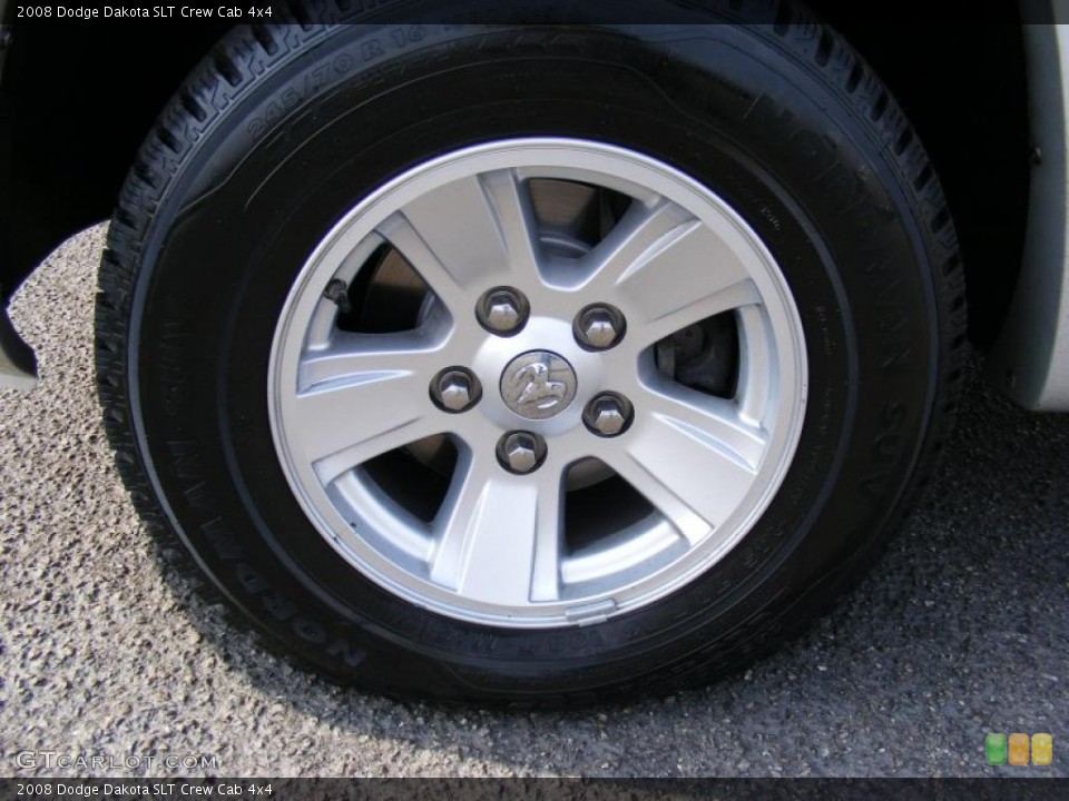 2008 Dodge Dakota SLT Crew Cab 4x4 Wheel and Tire Photo #38406988