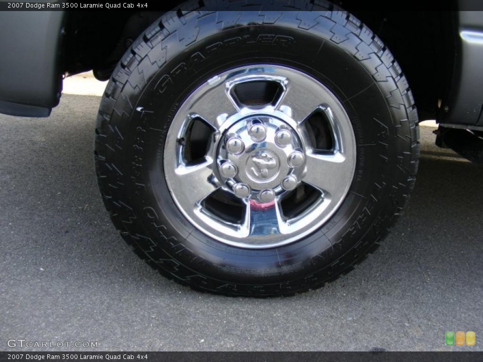 2007 Dodge Ram 3500 Laramie Quad Cab 4x4 Wheel and Tire Photo #38407628