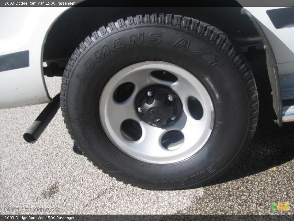 2003 Dodge Ram Van 1500 Passenger Wheel and Tire Photo #38410212