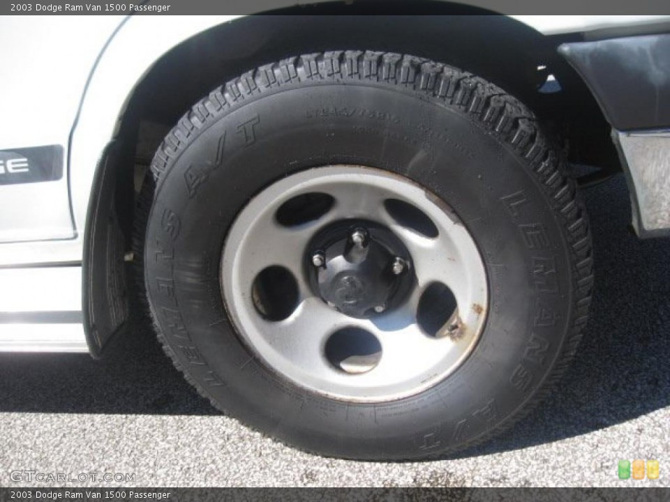 2003 Dodge Ram Van 1500 Passenger Wheel and Tire Photo #38410220