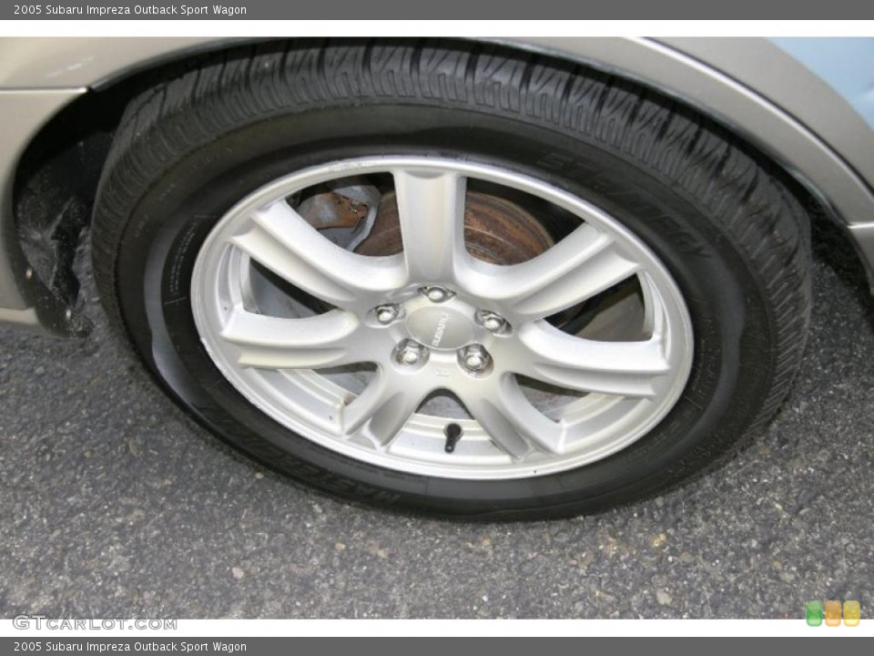 2005 Subaru Impreza Outback Sport Wagon Wheel and Tire Photo #38417869