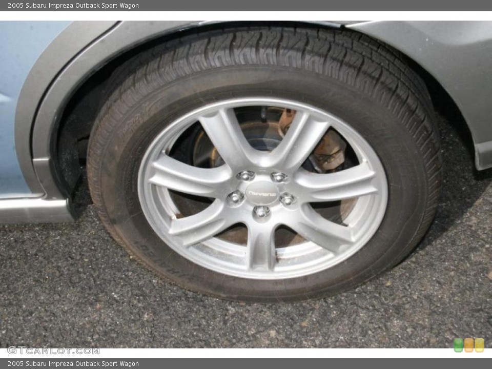 2005 Subaru Impreza Outback Sport Wagon Wheel and Tire Photo #38417901