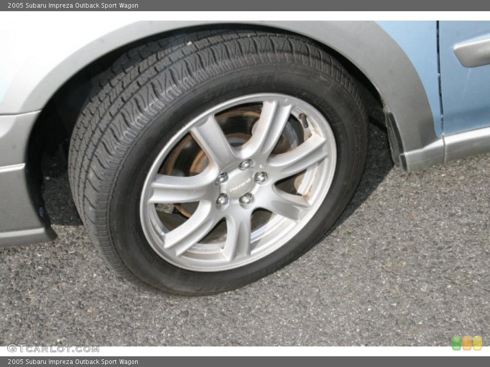 2005 Subaru Impreza Outback Sport Wagon Wheel and Tire Photo #38417921