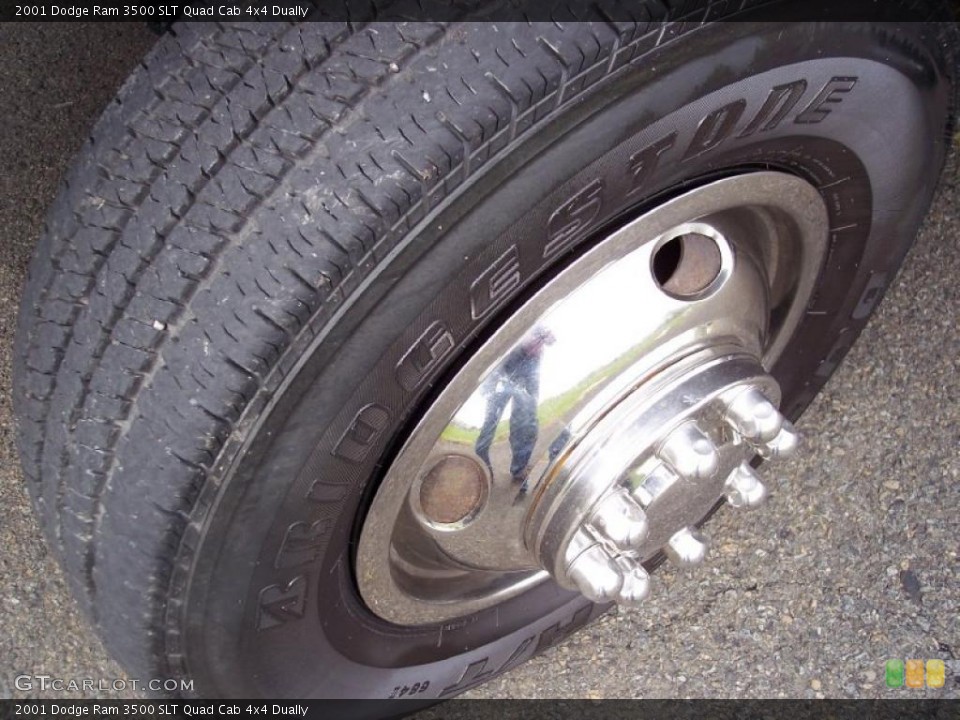 2001 Dodge Ram 3500 SLT Quad Cab 4x4 Dually Wheel and Tire Photo #38418021